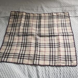 Burberry Checkered Silk Square